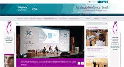 Desktop Screenshot of fundacaotelefonica.org.br